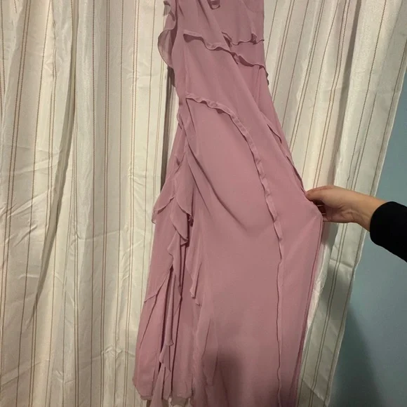 Mango ruffle pink dress - Picture 5 of 9